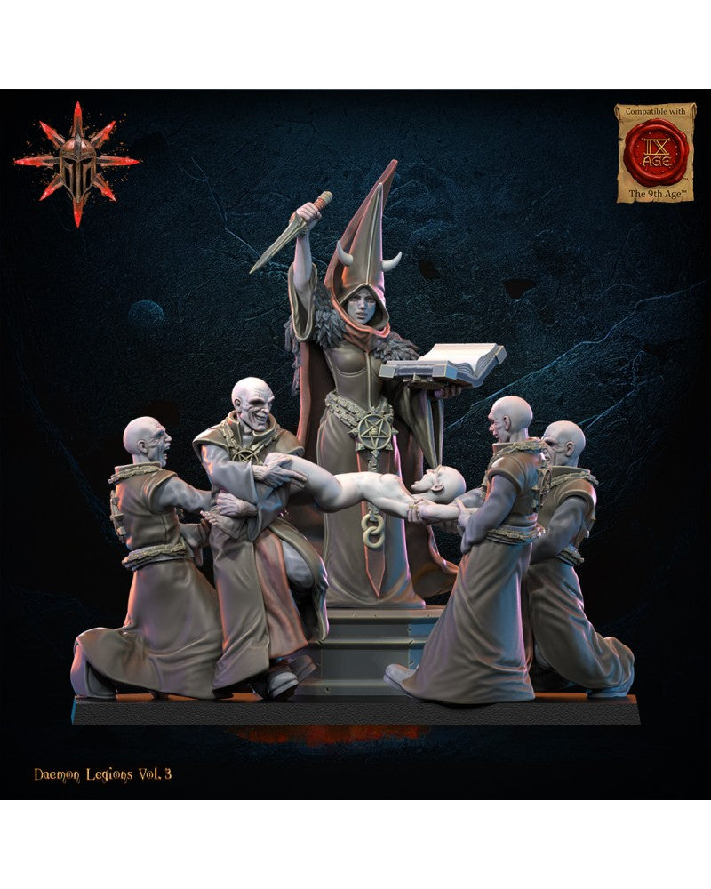 Waba Yaga, Major Archicultist with Sacrifice - Demonic Legions - TTRPG - Wargaming - Mordheim - Dungeons and Dragons