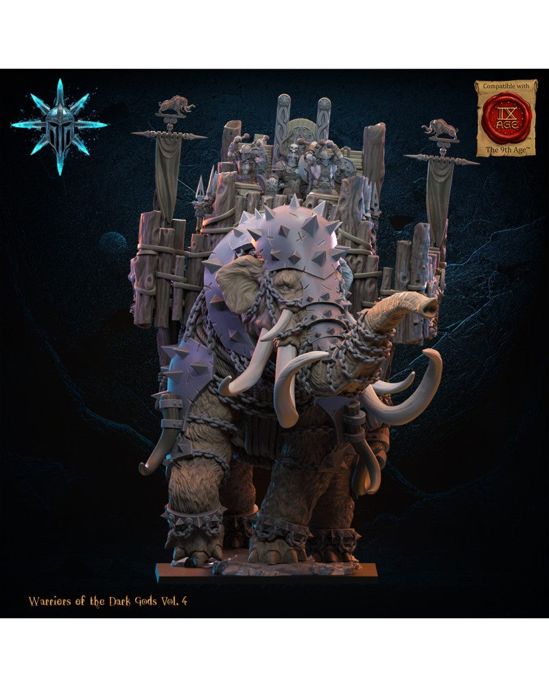 Wasteland War Mammoth - Warriors of the Dark Gods - TTRPG - Wargaming - Dungeons and Dragons