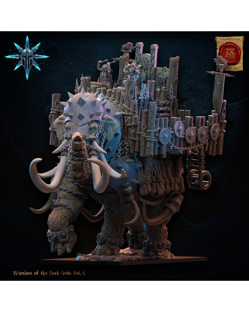 Wasteland War Mammoth - Warriors of the Dark Gods - TTRPG - Wargaming - Dungeons and Dragons