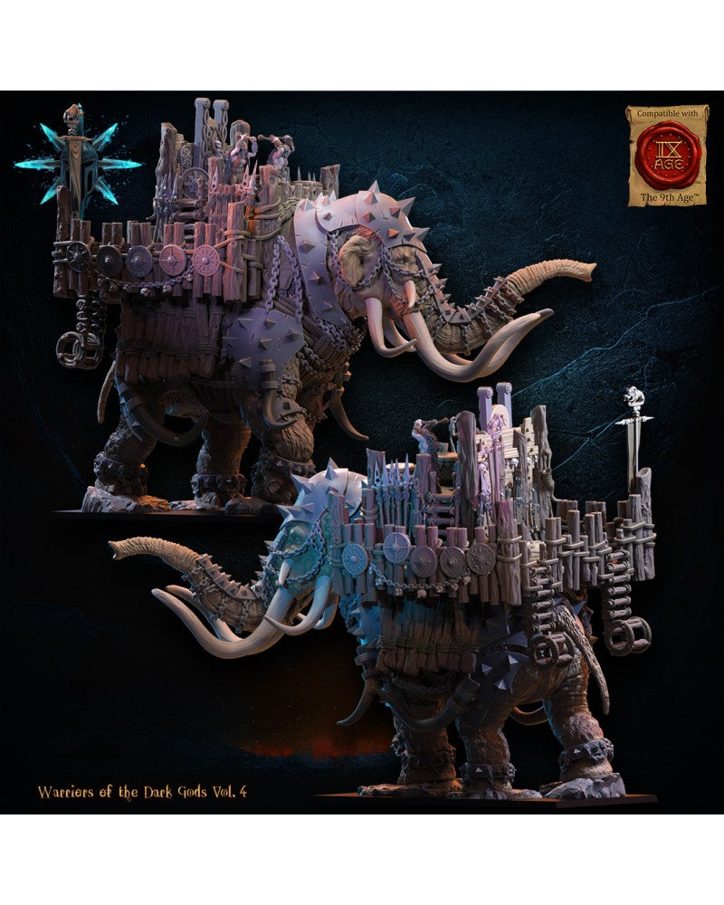 Wasteland War Mammoth - Warriors of the Dark Gods - TTRPG - Wargaming - Dungeons and Dragons
