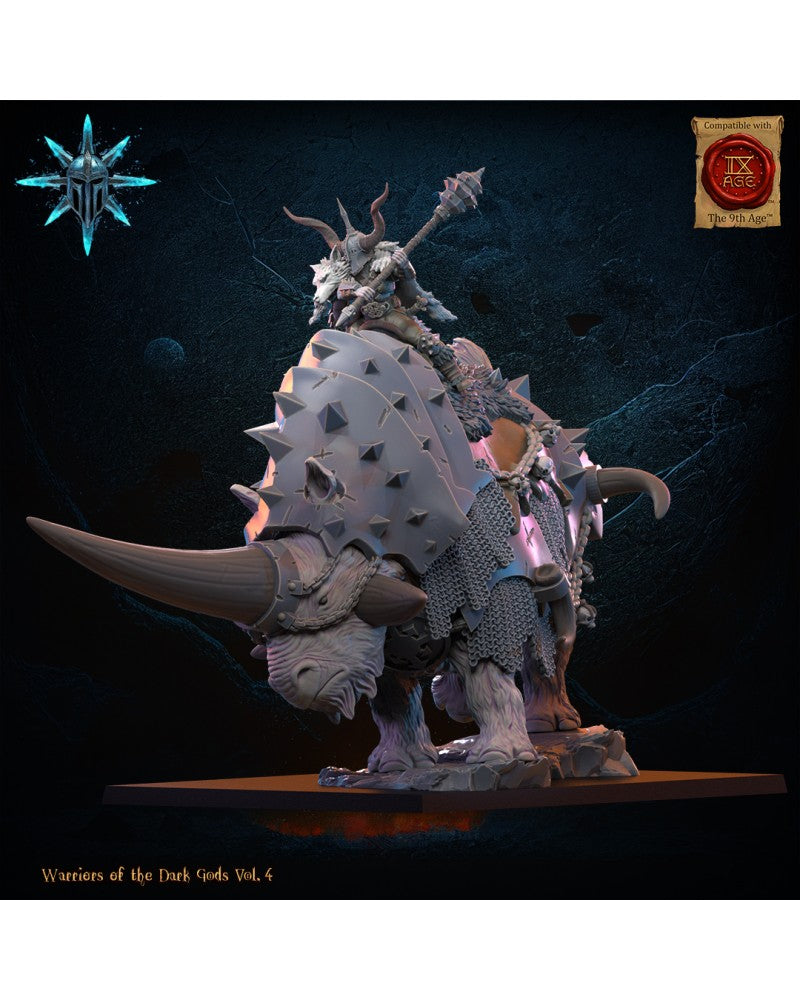 Wasteland Wooly Trihorn - Warriors of the Dark Gods - TTRPG - Wargaming - Dungeons and Dragons