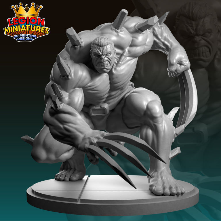 Weapon H Sculpture (40mm to 150mm) - Unassembled/Unpainted/3D Print
