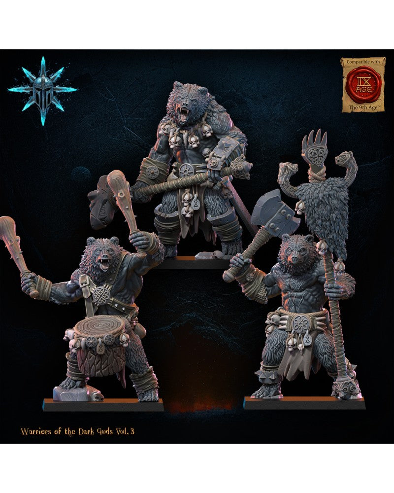 Werebears Unit CG (x3) - Lycanthropes - Warriors of the Dark Gods - TTRPG - Wargaming - Dungeons and Dragons