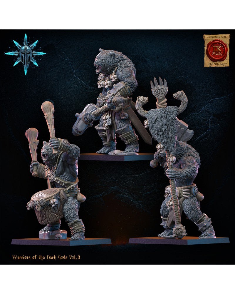 Werebears Unit CG (x3) - Lycanthropes - Warriors of the Dark Gods - TTRPG - Wargaming - Dungeons and Dragons