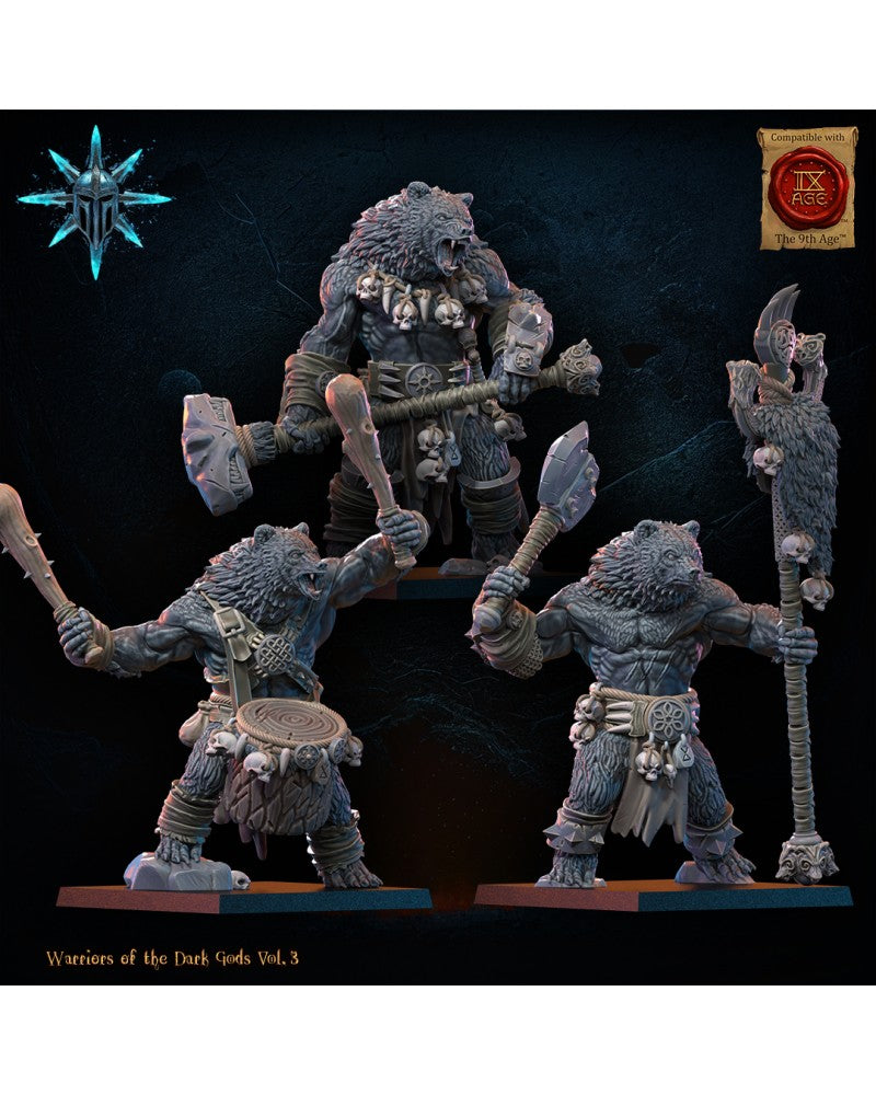 Werebears Unit CG (x3) - Lycanthropes - Warriors of the Dark Gods - TTRPG - Wargaming - Dungeons and Dragons