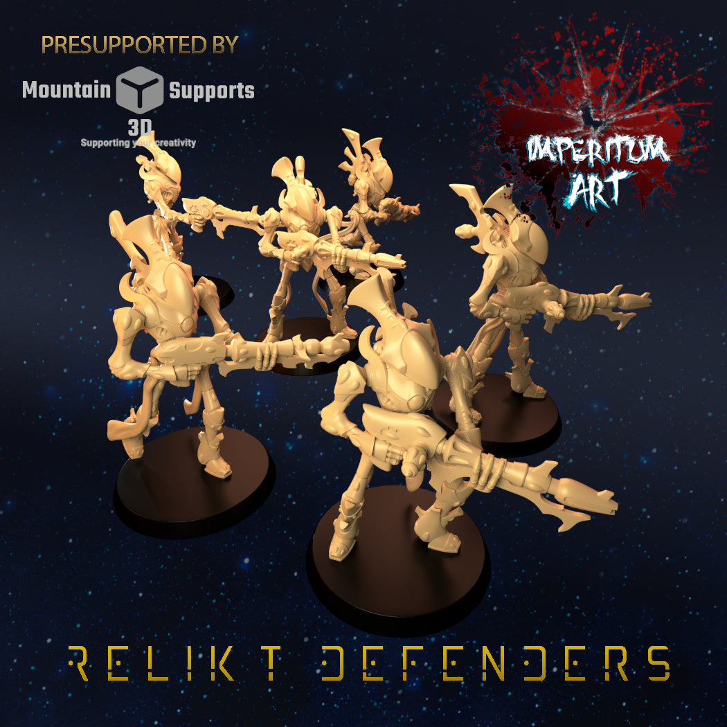 Relikt Defenders -TTRPG/Wargaming/GrimDark/ Compatible with Warhammer 40K - by Imperium Art Miniatures- Tabletop RPG Miniature - Roleplaying 3D Printed Fantasy Mini