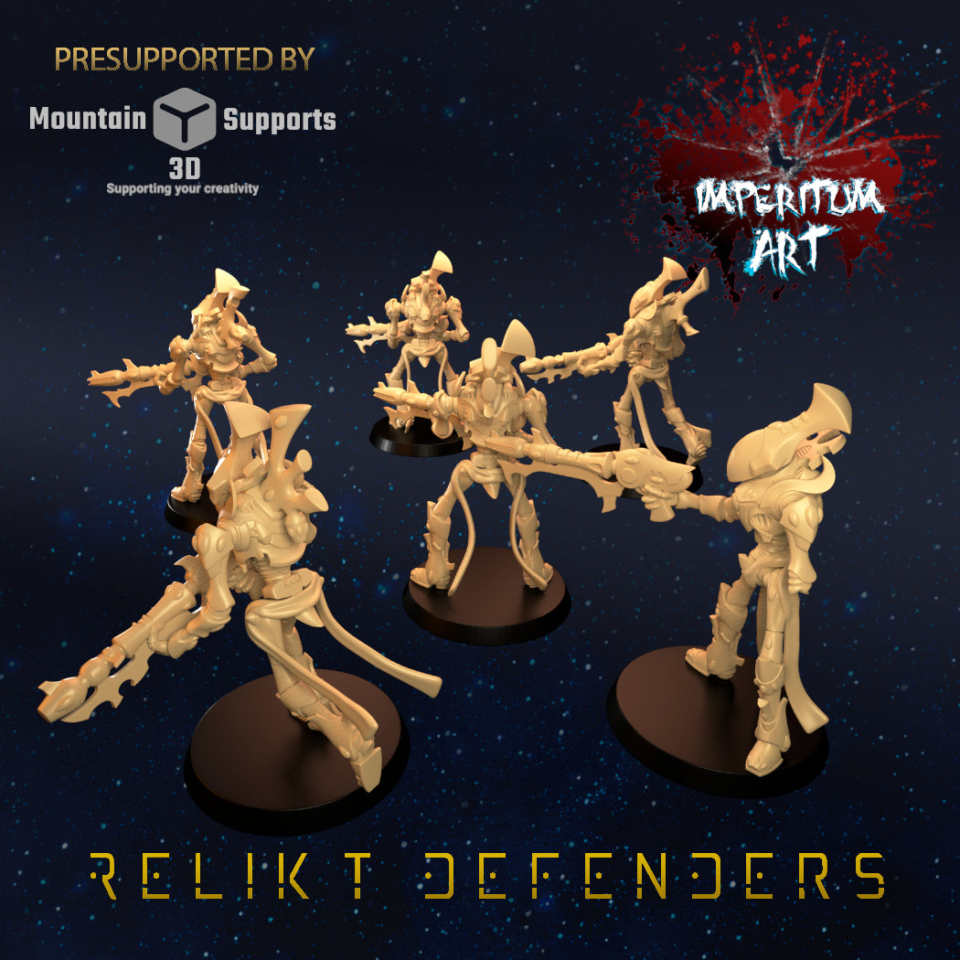 Relikt Defenders -TTRPG/Wargaming/GrimDark/ Compatible with Warhammer 40K - by Imperium Art Miniatures- Tabletop RPG Miniature - Roleplaying 3D Printed Fantasy Mini
