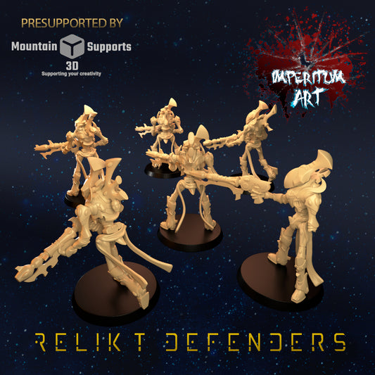 Relikt Defenders -TTRPG/Wargaming/GrimDark/ Compatible with Warhammer 40K - by Imperium Art Miniatures- Tabletop RPG Miniature - Roleplaying 3D Printed Fantasy Mini