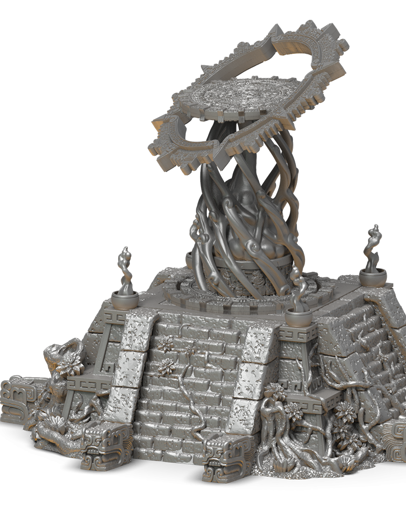 Whirlwind of Energy - Lizard-Men - TTRPG Terrain - Wargaming - Dungeons and Dragons