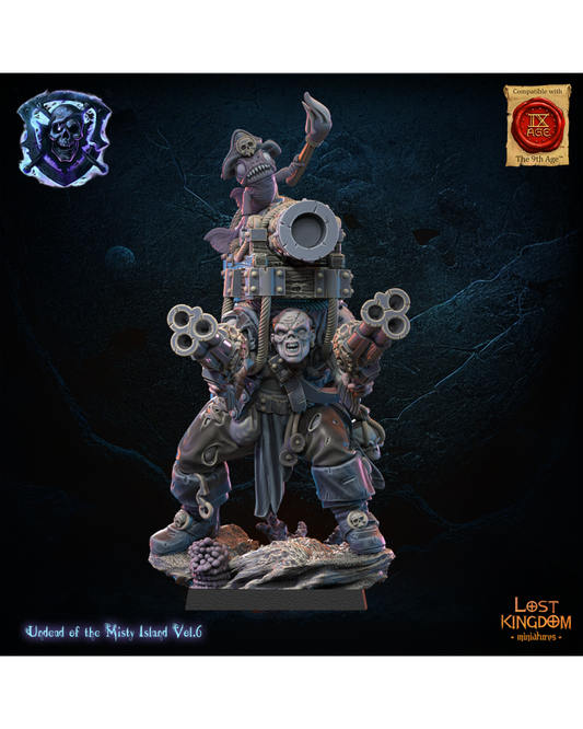 Wigor « Le bombardier » Acheron - Pirates morts-vivants - JDR - Wargaming - Donjons et Dragons
