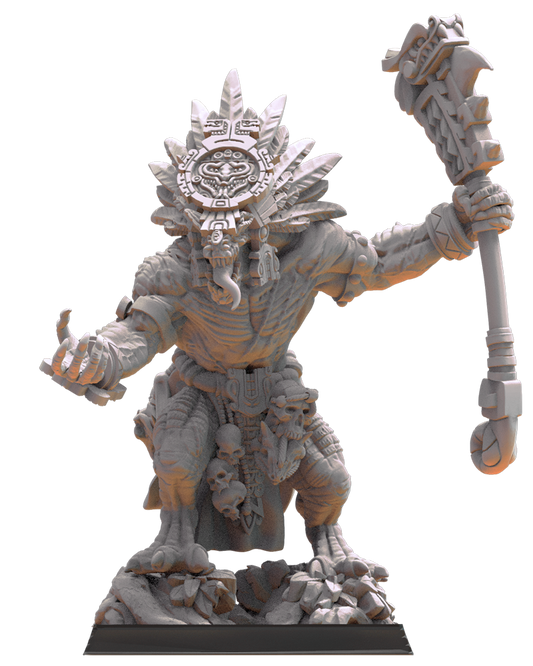 Yacatecuhtli, Cuetzpal Father - Lizard-Men - TTRPG - Wargaming - Dungeons and Dragons