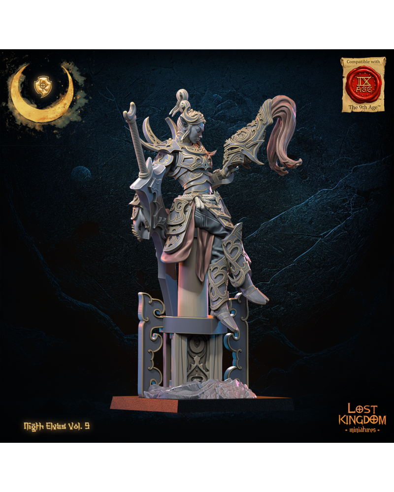 Yu Ming, Héroïne Tsurugi 1 - Elfes de la nuit - JDR - Wargaming - Donjons et Dragons