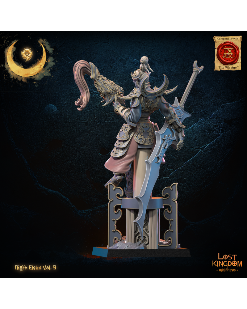 Yu Ming, Héroïne Tsurugi 1 - Elfes de la nuit - JDR - Wargaming - Donjons et Dragons