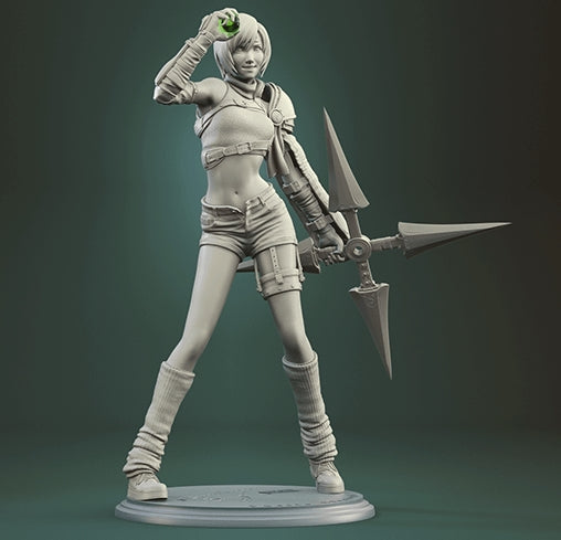 Yuffie Kisaragi - Final Fantasy - by Dungeons and Dragons - Tabletop RPG Miniature - Roleplaying 3D Printed Fantasy Mini