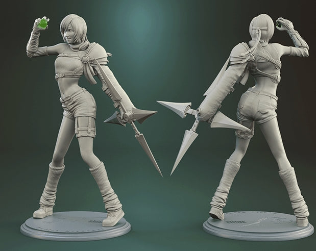 Yuffie Kisaragi - Final Fantasy - by Dungeons and Dragons - Tabletop RPG Miniature - Roleplaying 3D Printed Fantasy Mini