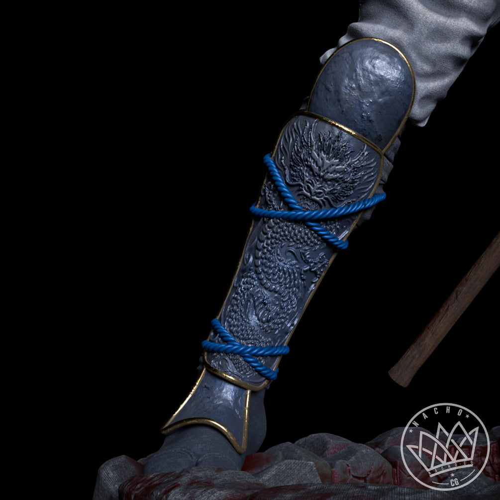 Raiden Sculpture (75mm to 500mm) - Unassembled/Unpainted/3D Print